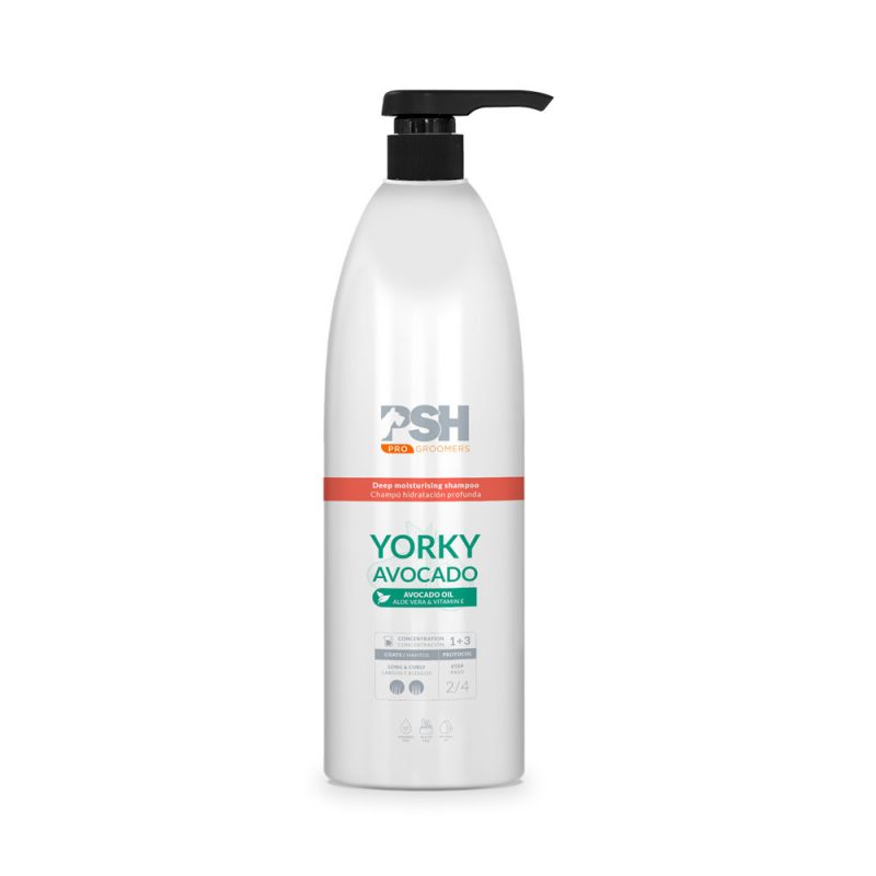 Зволожуючий шампунь для довгої шерсті собак PSH Avocado Moisture Shampoo 1L