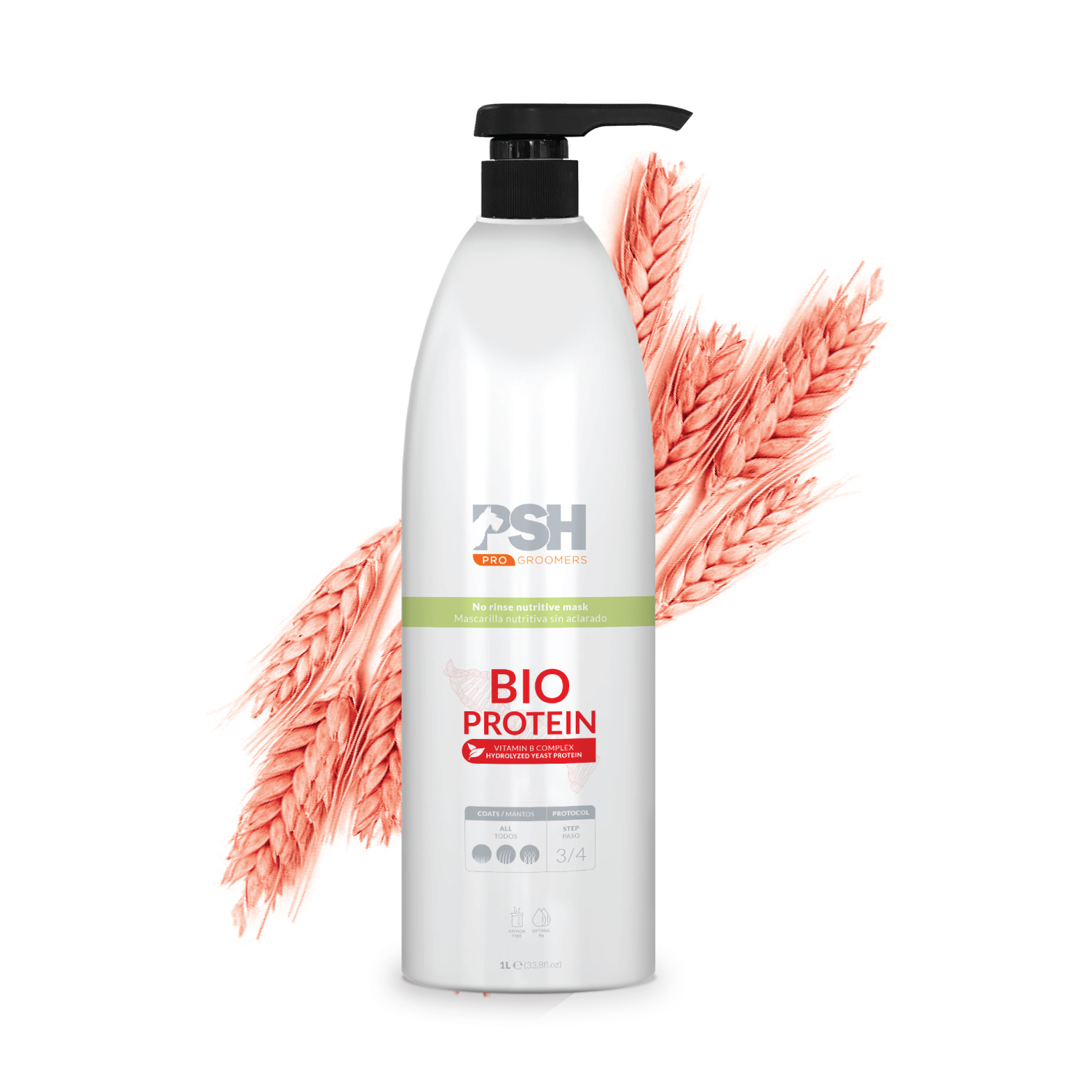 Maska_bez_zmivana_bio_protein МАСКА (КОНЦЕНТРАТ) ДЛЯ СОБАК БІОПРОТЕЇНОВА - BIO PROTEIN MASK PSH 1L - Зображення 1