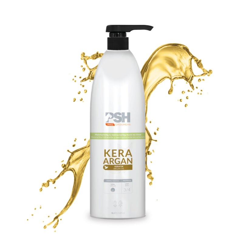 Маска-концентрат Kera Argan Mask PSH 1 л без змивання для зволоження та розгладження шерсті собак