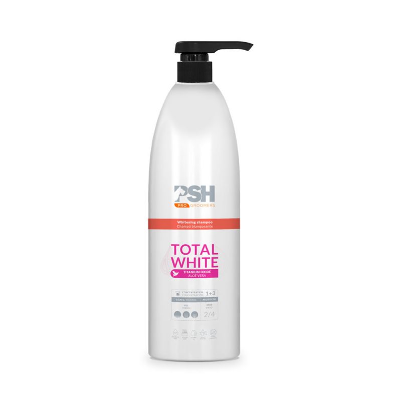 Шампунь-концентрат Total White Shampoo PSH 1 л для білої та світлої шерсті собак