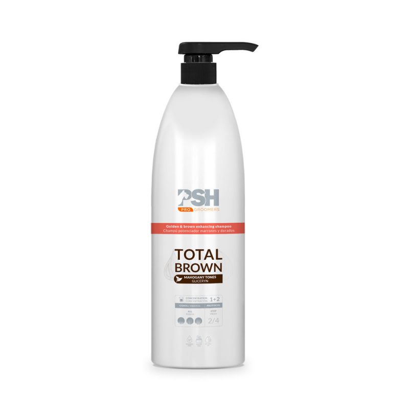 Шампунь-концентрат Total Brown Shampoo PSH 1 л для собак із коричневою, рудою та золотистою шерстю
