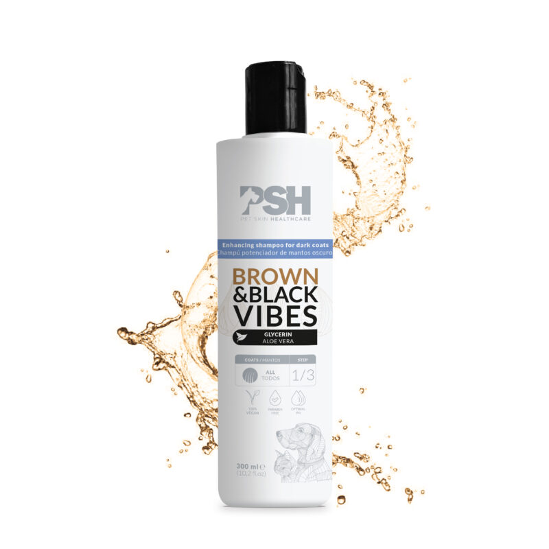 Шампунь Brown & Black Vibes PSH 300 мл для собак і котів з темною, чорною та коричневою шерстю