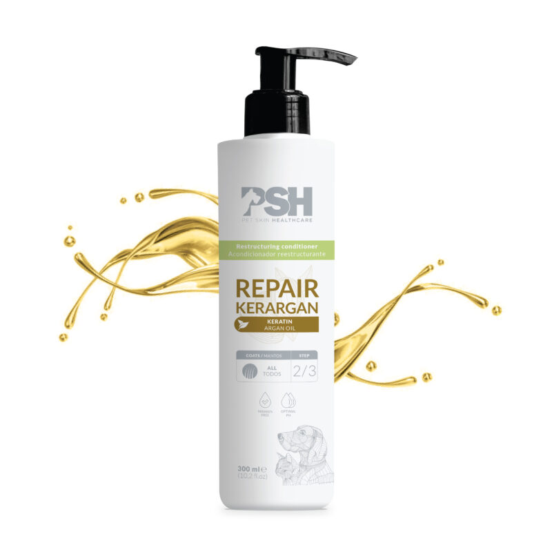 Кондиціонер Kera Argan Conditioner PSH 300 мл з кератином і аргановою олією для сухої та пошкодженої шерсті собак і котів