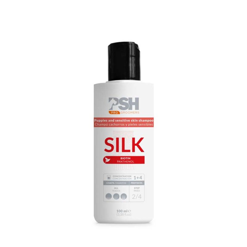Silk Shampoo PSH 100 мл — шампунь-концентрат з біотином і протеїнами для собак і котів