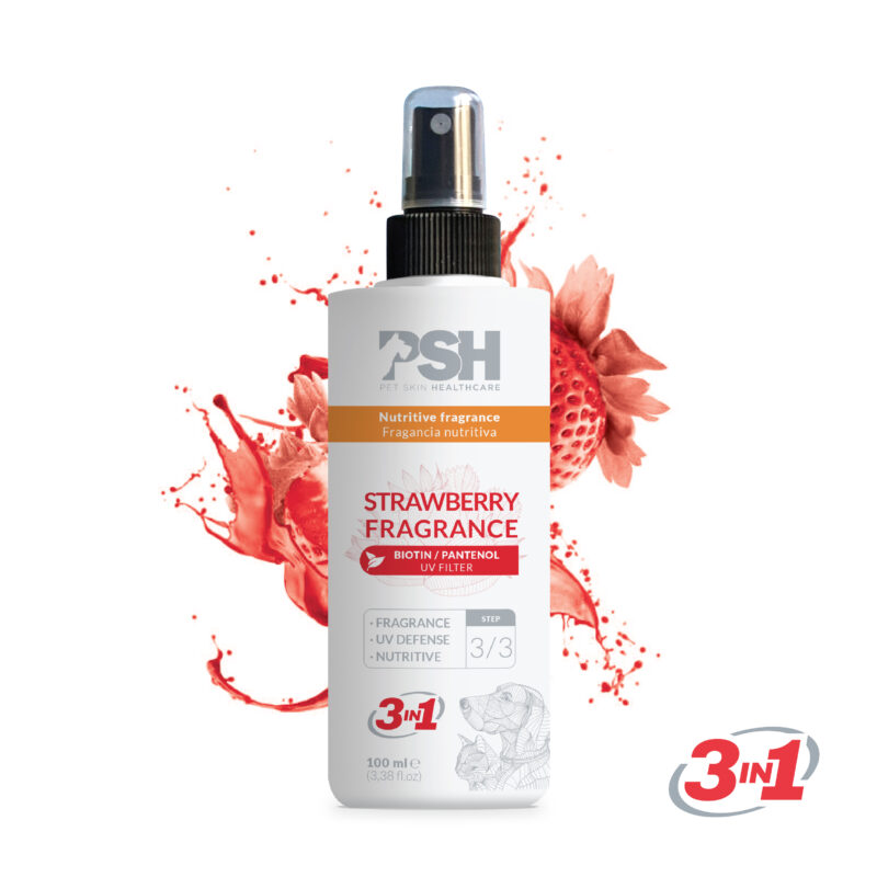 Strawberry Nutritive Fragrance PSH 100 мл — ароматичний спрей 3 в 1 для собак і котів з ароматом полуниці