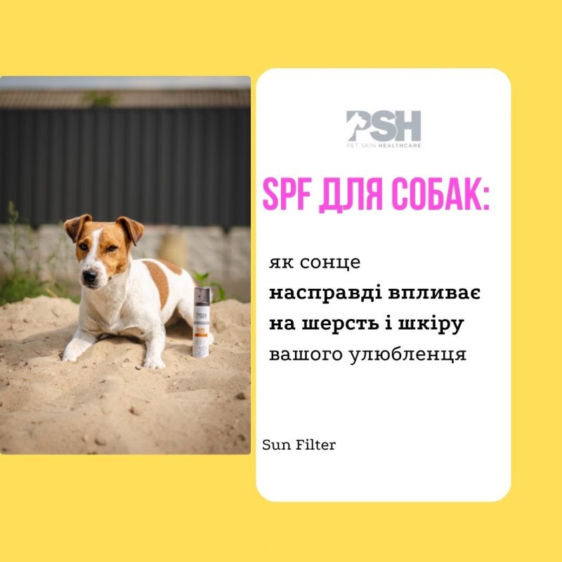 SPF для собак захист шерсті від сонця